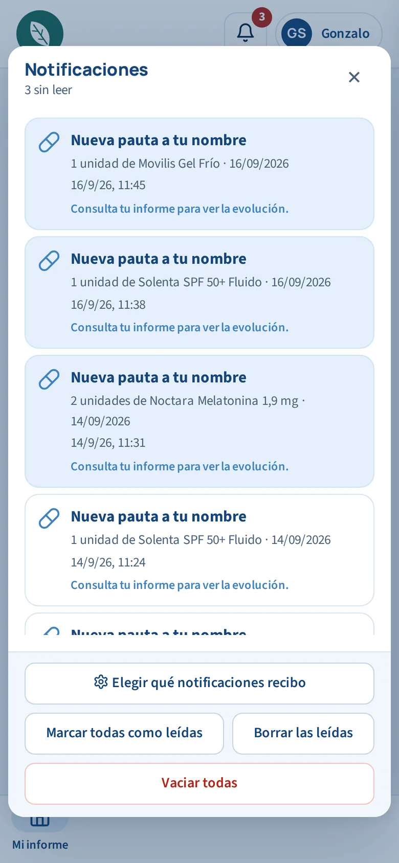 New order alerts on the professional’s phone